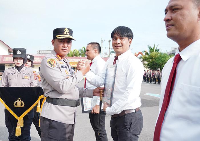 Personel Sat Reskrim Polres Lhokseumawe Terima Penghargaan, Ini Sejumlah Prestasinya
