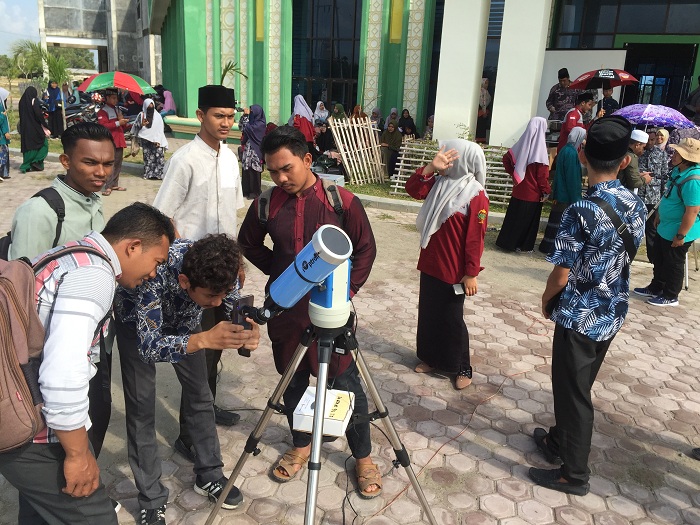 Begini Persiapan Jelang Pengamatan Gerhana Matahari di Kampus IAIN Lhokseumawe