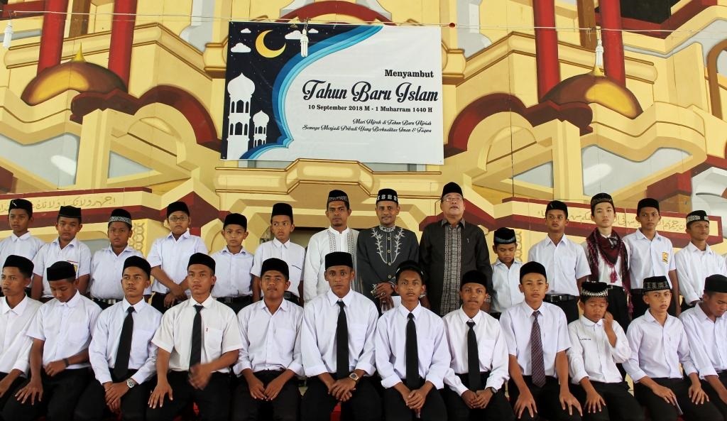 Tausiah 1 Muharram 1440 H di Pesantren Misbahul Ulum, Ustaz Masrul Aidi Usul Libur Idul Adha 4 Hari