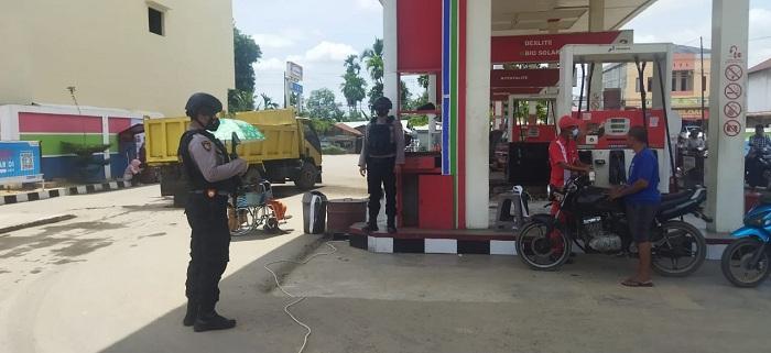 Kenaikan BBM Subsidi Resmi Diumumkan Sabtu Siang, Polres Aceh Tamiang Patroli ke SPBU