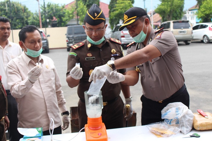 Narkoba Tangkapan 10 Hari Dimusnahkan Polres Aceh Tenggara, Ini Jumlahnya