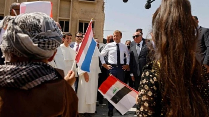 Presiden Prancis Kunjungi Eks Kubu ISIS di Mosul, Siap Pertahanan Pasukan di Irak