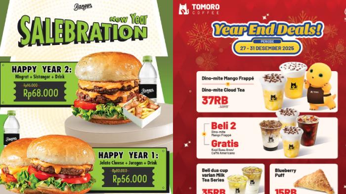 Daftar Promo Makanan & Minuman Akhir Tahun: Ada J.CO, HokBen Hingga Point Coffee, Cek Sekarang!