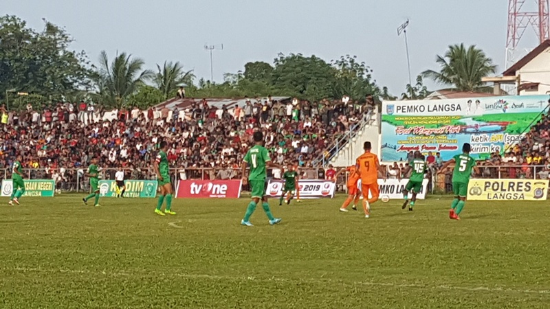 Liga II 2019 Wilayah Barat, Babak Pertama, PSMS Medan Unggul Atas Persiraja Banda Aceh di Langsa 1-0