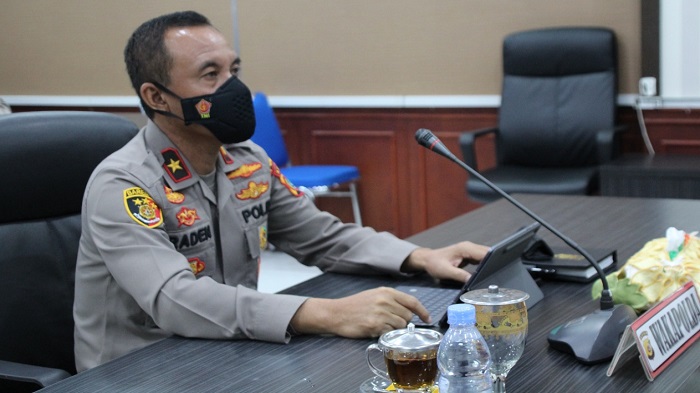 Usai Pelaksanaan Vaksinasi Massal, Wakapolda Aceh Ikuti Vicon dengan Asops Kapolri