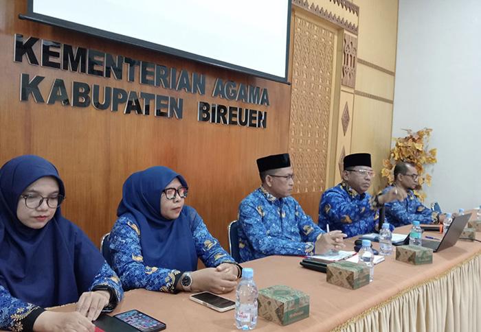 Dorong Kinerja Unggul, Kemenag Bireuen Gelar Rapat Koordinasi, Ini Poin-poin Dievaluasi - Serambinews.com