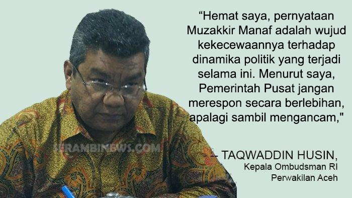 Ombudsman Aceh Berharap Pusat tak Hiraukan Pernyataan Mualem, Ini Alasannya