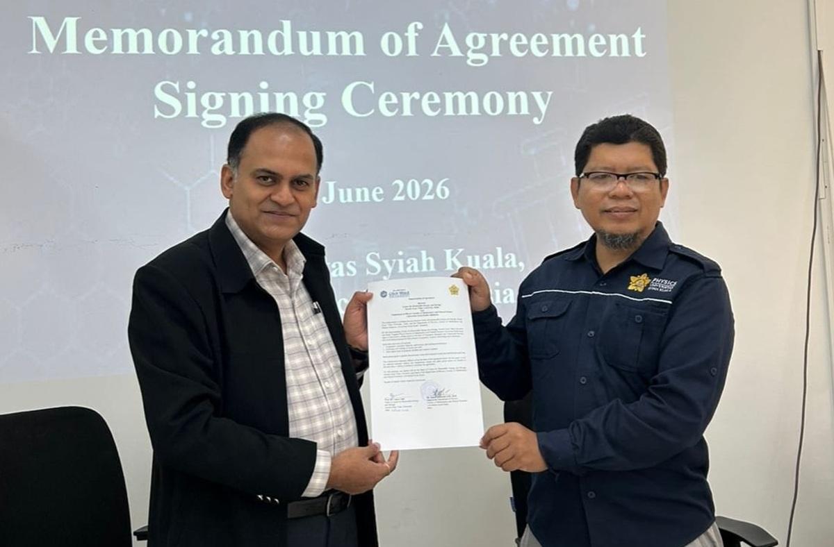 Departemen Fisika USK Teken MoA dengan CRES India - Serambinews.com