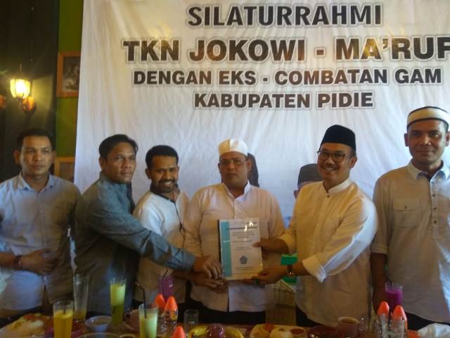 Tim Kampanye Nasional Jokowi Silaturahmi dengan Eks Kombatan GAM Pidie
