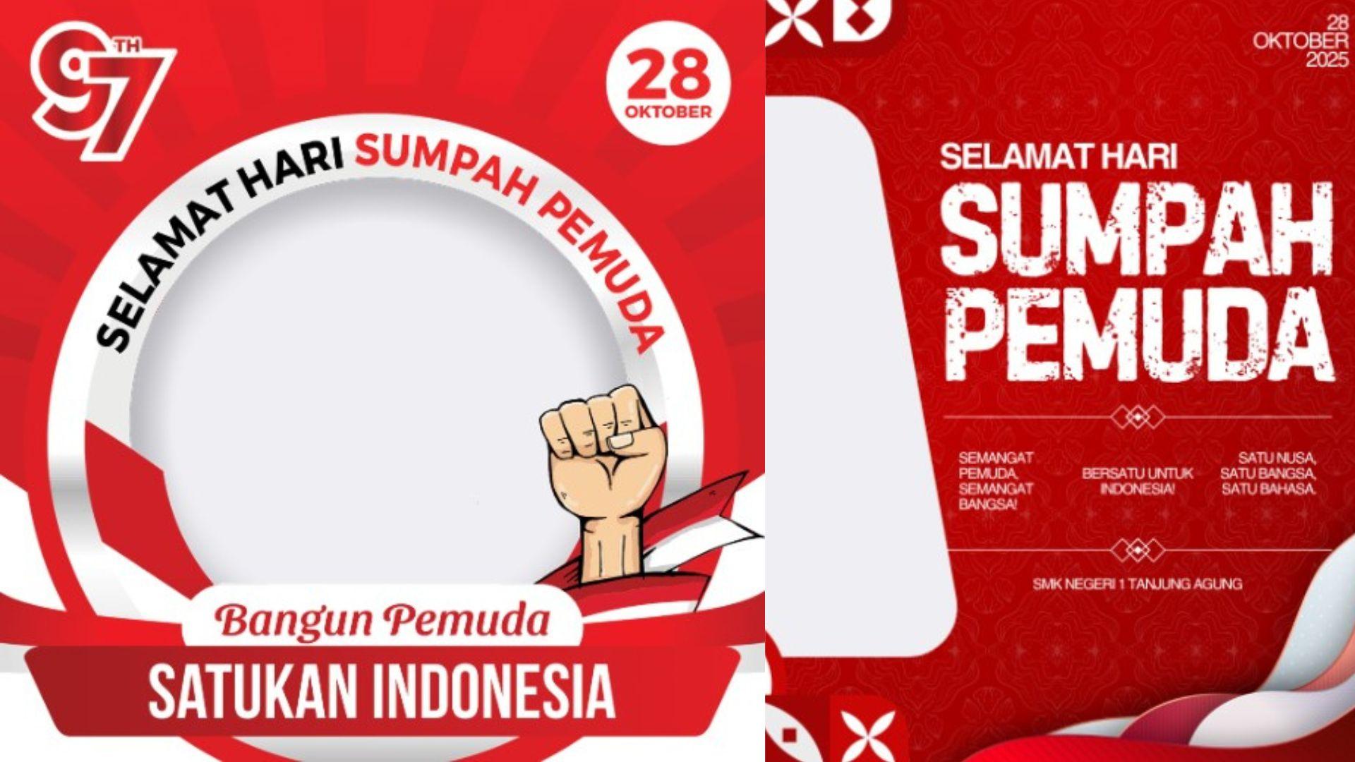 20 Twibbon Hari Sumpah Pemuda 2025, Bikin Foto Profil Makin Patriotik dengan Semangat Persatuan!