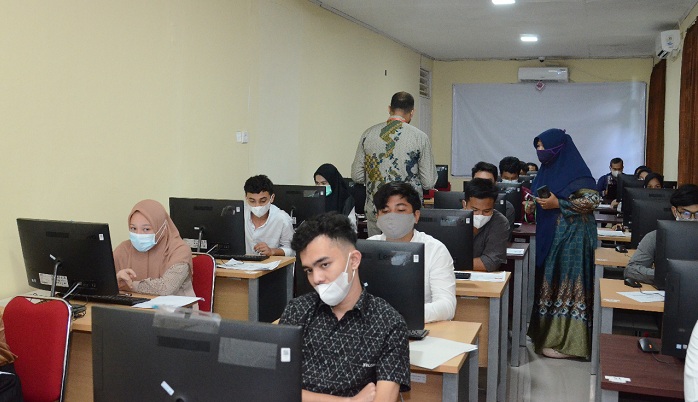 Rektor Unimal Pantau Pelaksanaan Ujian SMMPTN 2021 untuk Wilayah Barat, Peserta 694 Orang