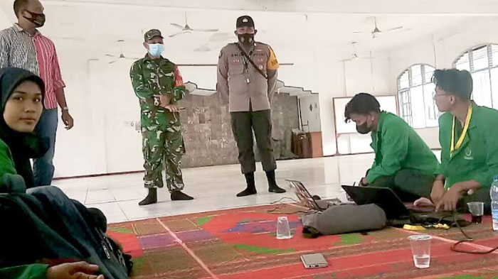 Mahasiswa KKN K-39 Dukung Desa Lancang Garam Gampong Nol Kasus Covid-19