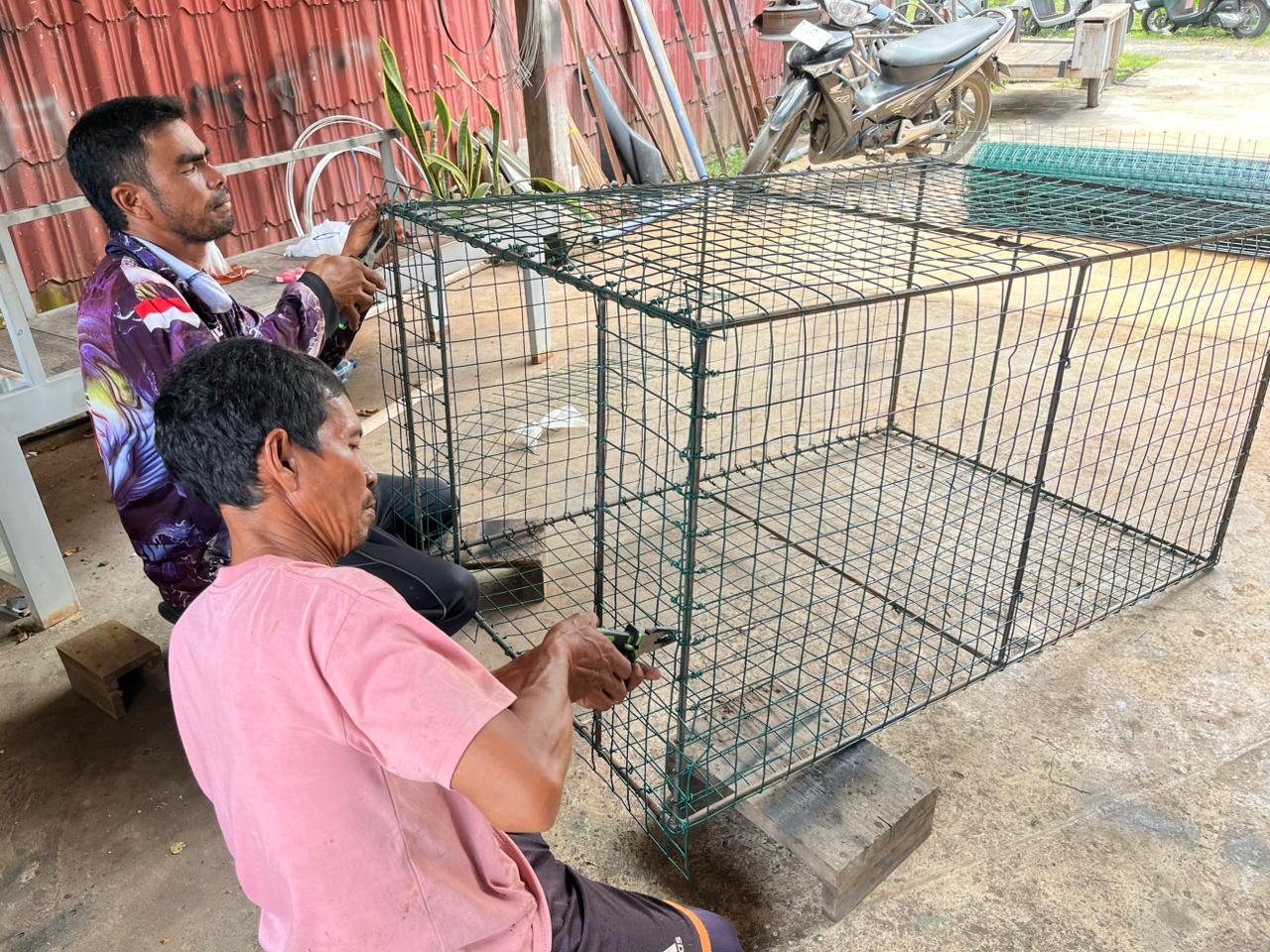 Bubu ramah lingkungan yang dikenalkan pada program pengabdian di Lhok Keluang