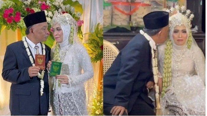VIRAL Pasangan Kakek Nenek Menikah di Usia 61 Tahun, Puluhan Tahun Berpisah dan Gagal Move On