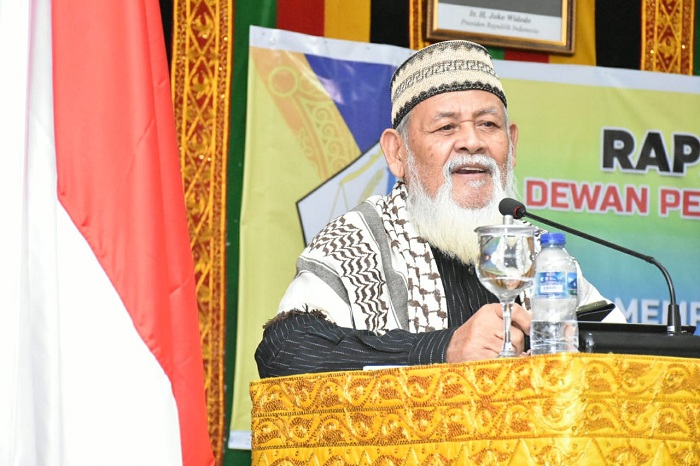 Waled Nu Samalanga Hadir di Rapat Paripurna Istimewa HUT ke-20 Kabupaten Bireuen, Ini Isi Tausiahnya