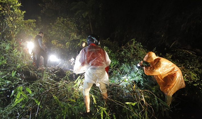 Longsor di Bener Meriah, Hanya Kendaraan Roda Dua Sudah Bisa Melintas