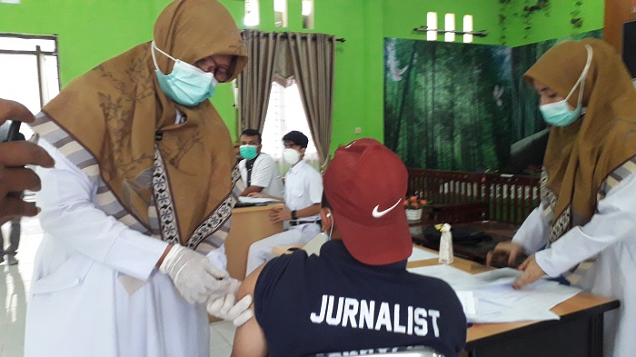Sejumlah Wartawan di Nagan Raya Ikut Vaksin Covid-19, Begini Perkembangan Positifnya