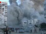 Barbarisme Israel Ratakan Kota Gaza, Sat per Satu Gedung Bertingkat dan Menara Rontok Dibom