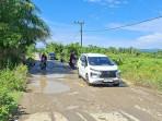 Jalan Lintas Lokop - Peureulak Bertabur Lubang Kerusakan Semakin Parah