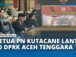 VIDEO Ketua PN Kutacane Lantik 30 DPRK Aceh Tenggara