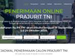 Rekrutmen Perwira Prajurit Karier PA PK TNI 2025 Dibuka, 105 Jurusan Bisa Daftar, Cek Syaratnya