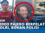 VIDEO Viral Video Pajero Berpelat Polri di Bandung, Ternyata Bukan Polisi