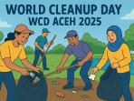 Besok WCD Aceh 2025, Relawan Bersih-Bersih Taman Safiatuddin dan Sungai Lampriek