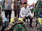 Baksos HUT Ke-80 TNI, Pangdam IM Berbaur dengan Masyarakat Lewat Donor Darah