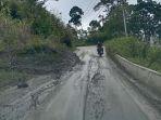 Tumpukan Material Longsor Nyaris Menutup Badan Jalan Blangkejeren-Kutacane