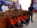 Polisi Gagalkan Penyeludupan Ganja Kering 158 Kg, 3 Tersangka Diringkus & 1 DPO, Ini Peran Mereka