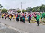 Sambut Hari Ibu, Pengurus PPK Galus Gelar Senam Bareng dan Lomba Gerak Jalan Santai