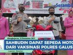 VIDEO Sahbudin, Warga Cinta Maju Dapat Sepeda Motor dari Vaksinasi Berhadiah Polres Gayo Lues