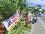 Warga Protes Pembangunan Parit Isolasi PTPN IV, Tuding Serobot Beram Jalan 