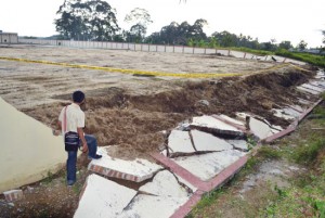 Baru Dikerjakan, Pagar Pendapa Wali Kota Ambruk