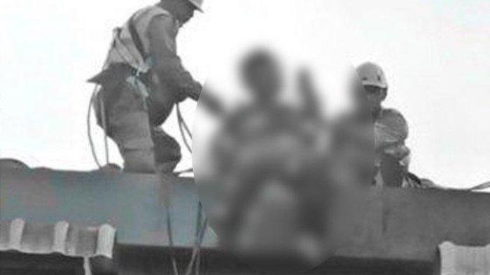 Wajah Tukang Cat Menghitam, Tewas Setelah Pegang Kabel Listrik, Awalnya Terpeleset di Atap Gedung