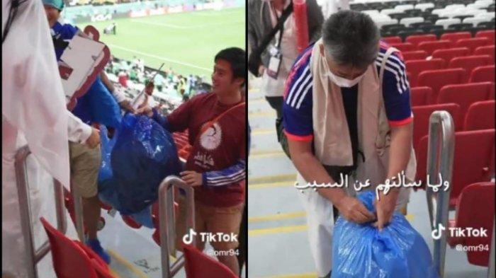 Menang atas Jerman, Fans Jepang Juga Menangkan Pujian Bersih-bersih Stadion Piala Dunia 2022