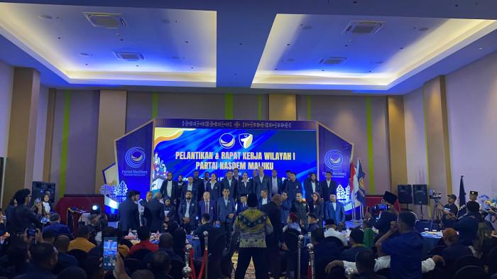 Gelar Rakerwil, Hamdani Laturua Lanjut Pimpin NasDem Maluku