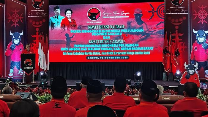 Konferda ke-6, Benhur Watubun Lanjut Nahkodai PDI Perjuangan Maluku