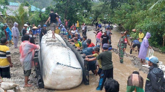 Bangun Tanggul Penahan Air, BPBD Antisipasi Banjir Susulan di Dusun Katapang