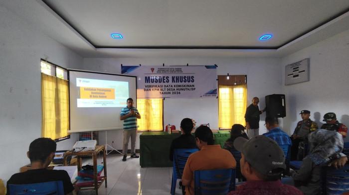 Musdes Khusus Verifikasi Data Kemiskinan Desa Hunuth Tahun 2025