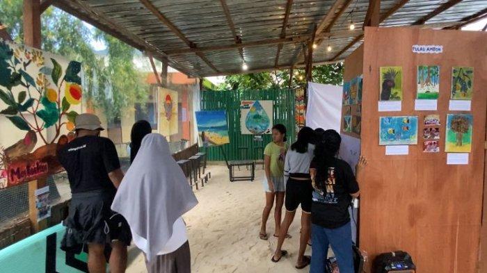 PLN Peduli dan 3 Komunitas Lingkungan di Ambon Pamerkan Karya Seni dari Sampah, Ada di Pantai Talake