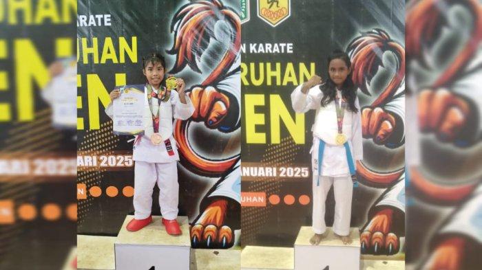 Bikin Bangga, Prily Syakira dan Diana Sipollo Berhasil Raih Juara di Karate Kanjuruhan Piala KONI RI