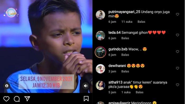 Gihon Lohimalitna, Bocah Bersuara Merdu asal Dobo-Maluku, Auto Viral Sampai Masuk TV