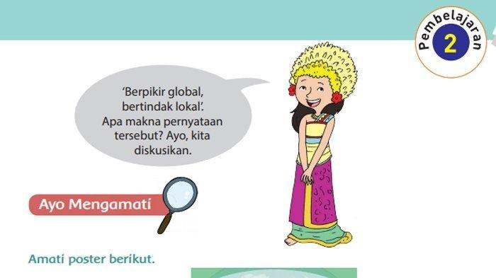 Kunci Jawaban Buku Tematik Kelas 6 Tema 4 Hal 107 108 109 110 111: Globalisasi dan Cinta Tanah Air
