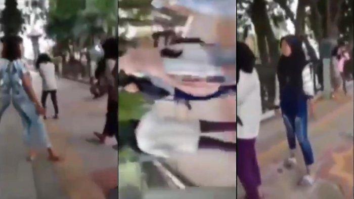 VIRAL Video Berdurasi 24 Detik Rekam Aksi Perundungan Seorang Gadis, Lokasi di Alun-alun Gresik
