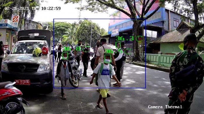 Thermal Scan Mulai Terpasang di Jalan dr. Sitanala Ambon, Suhu Pengguna Jalan Langsung Terdeteksi