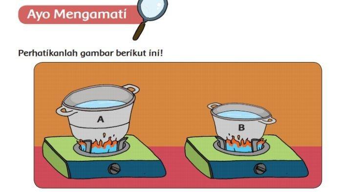 Manakah Panci yang Berisi Air Lebih Banyak? Jawaban Kelas 5 SD Tema 6 Halaman 49, 50, 53, 54, 57, 58