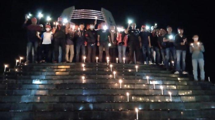 Aksi Damai BAKH Berlanjut di Gong Perdamaian Ambon, Nyalakan 200 Lilin Tanda Perdamaian