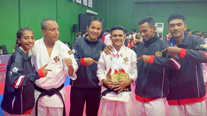Tampil Garang di PON Beladiri II Kudus, Atlet Kempo Maluku Sabet 3 Emas dan 1 Perunggu