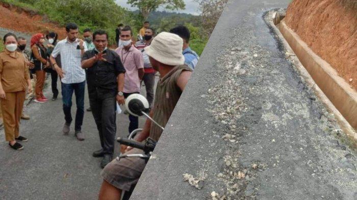 Baru Dibangun Pakai Dana SMI, Komisi III DPRD Maluku Temui Jalan Rusak di Kawasan Batu Tagepe